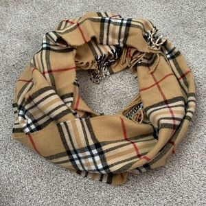 Autumn oblong plaid scarf